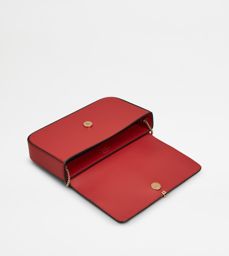 TOD'S DI BAG FOLIO IN LEATHER MINI - RED 5