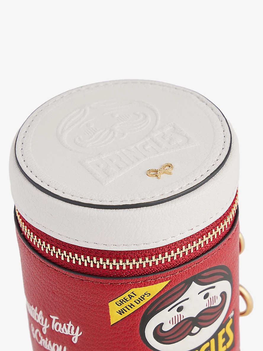 Pringles logo-print leather purse - 2
