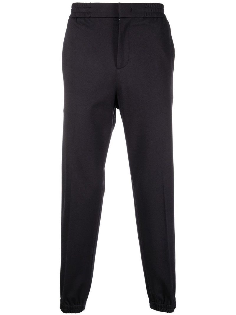 mid-rise tapered trousers 1