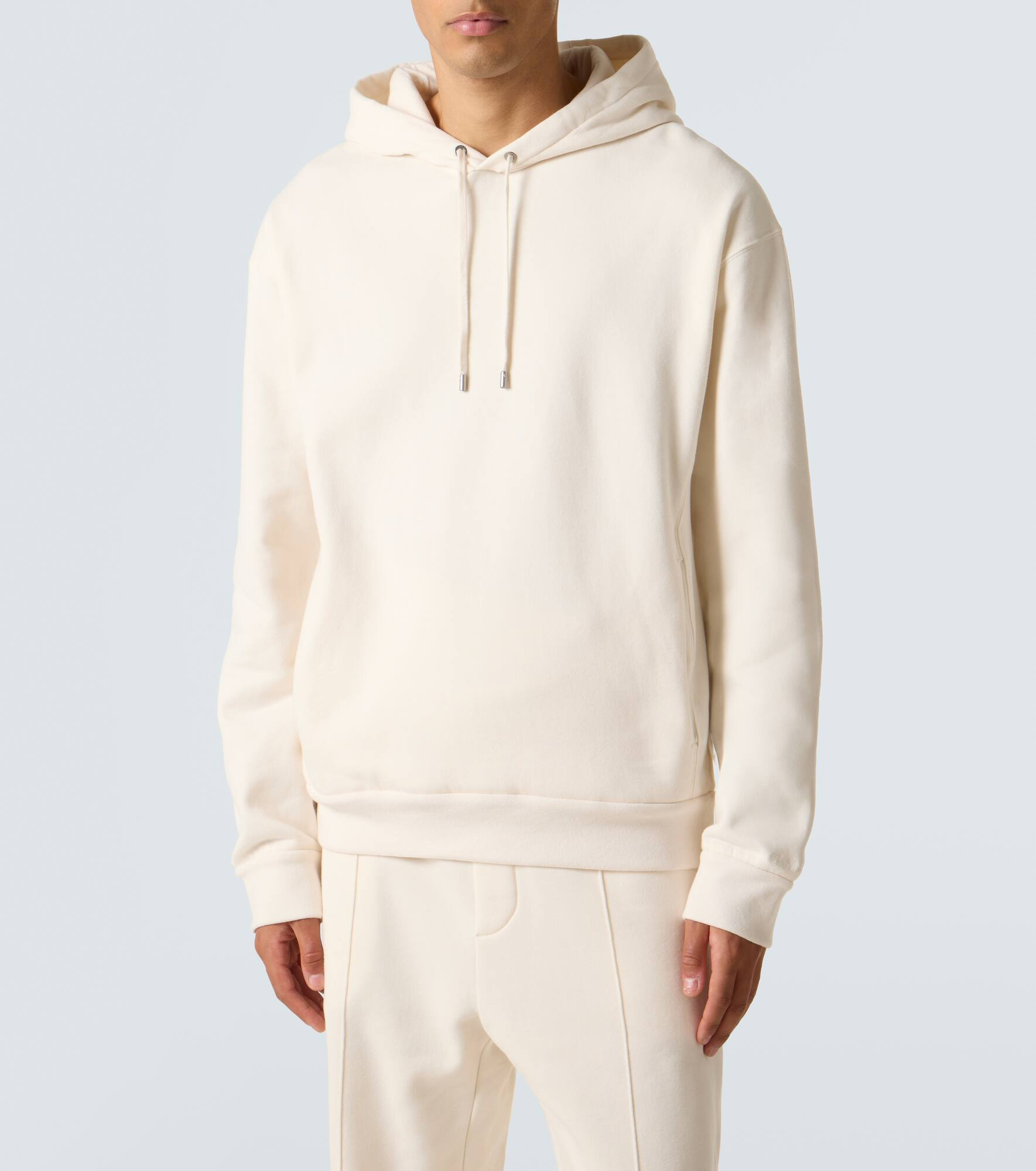 Cotton and cashmere jersey hoodie - 3