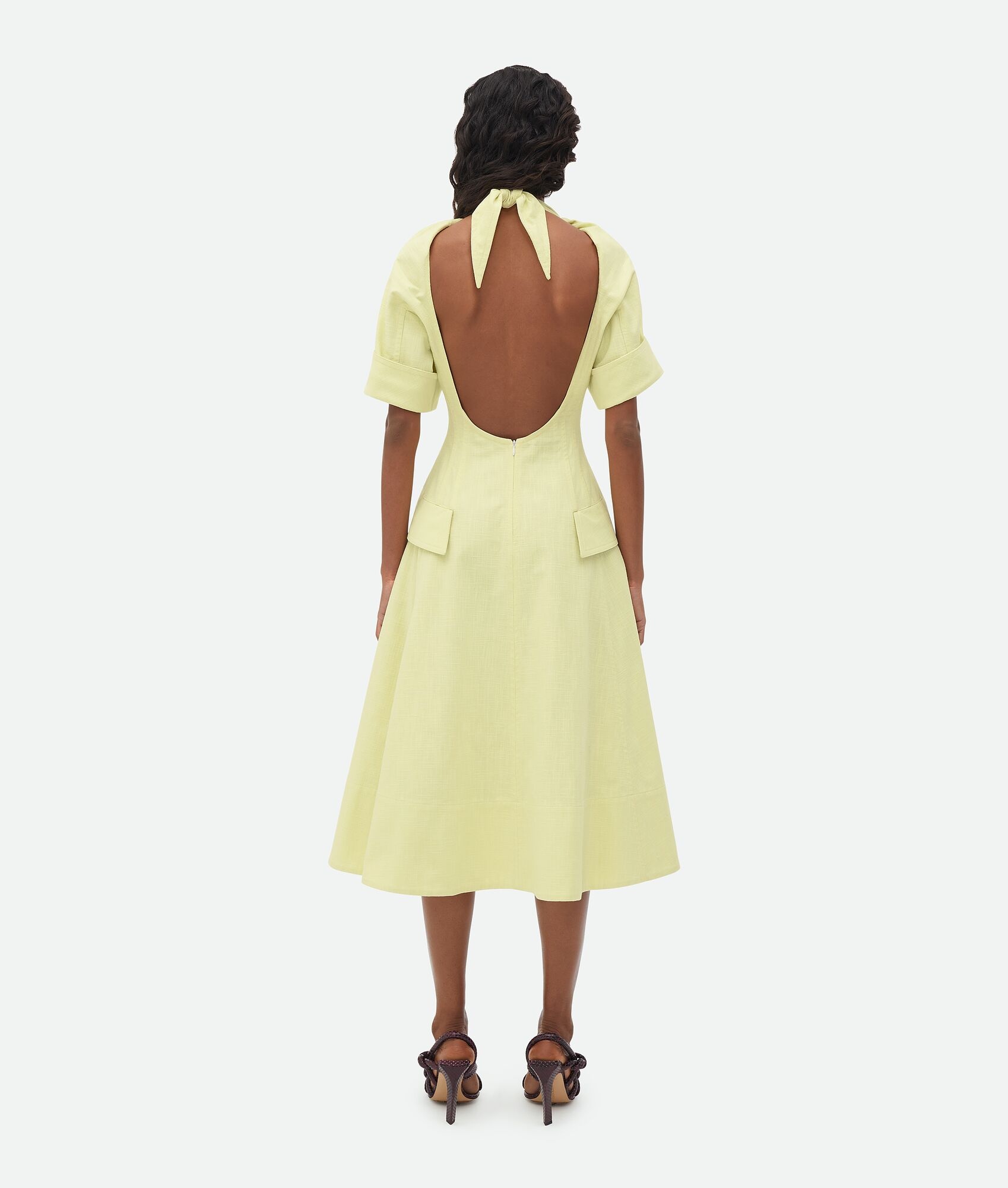 Textured Cotton Midi Dress - 3