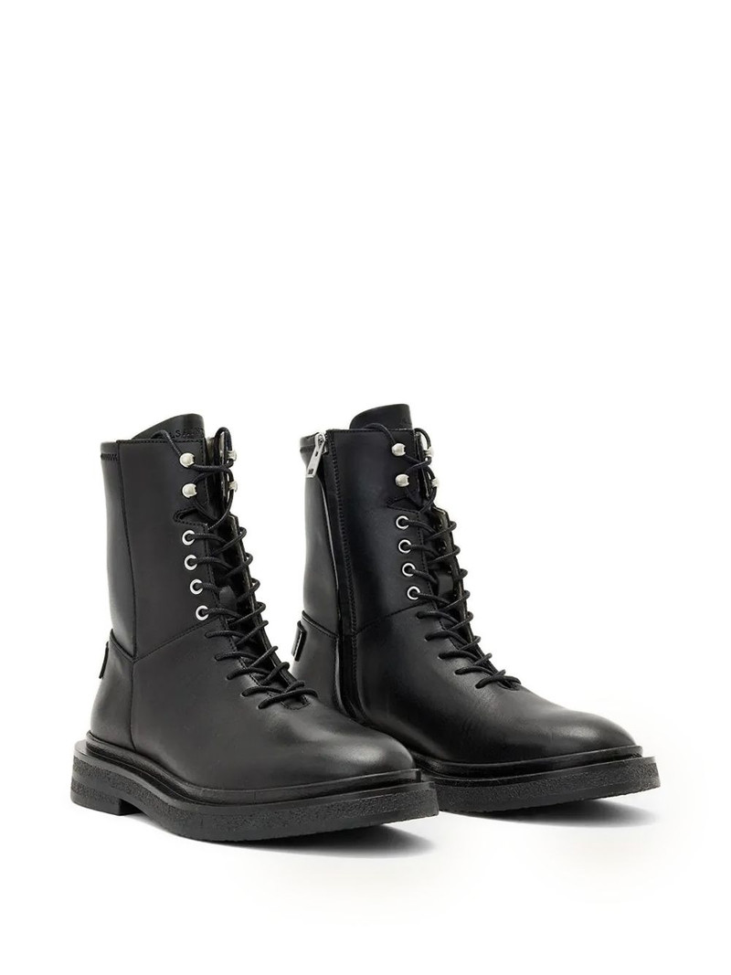ALLSAINTS Escher lace-up zip combat boots outlook