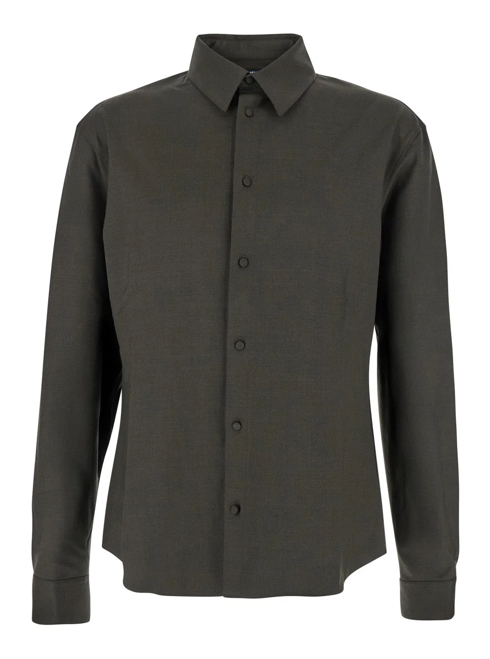 Jacquemus Men 'Mondani' Green Shirt With Classic Collar In Virgin Wool Man - 1