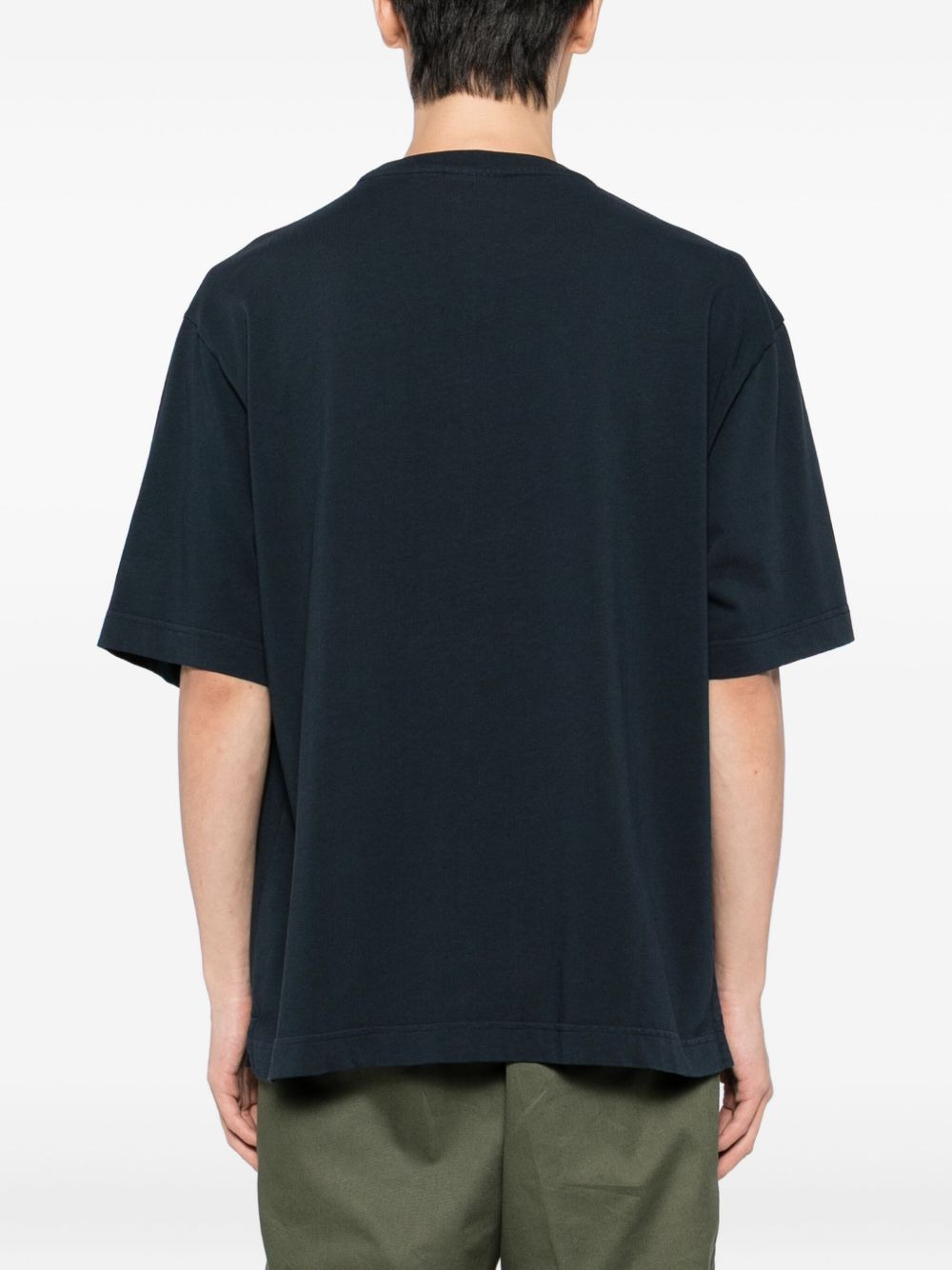 bold fox head patch T-shirt - 3
