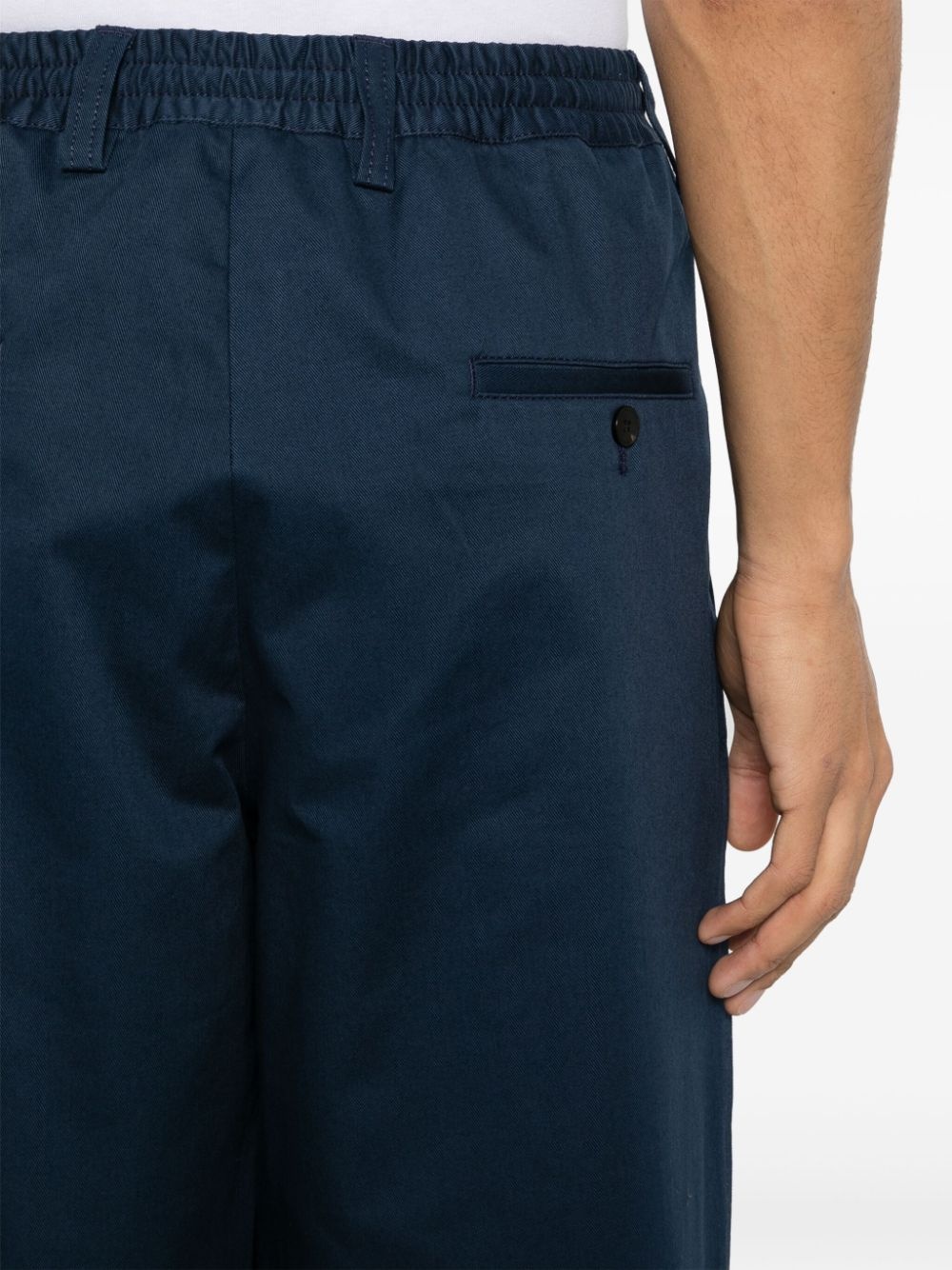 gabardine tapered trousers - 5