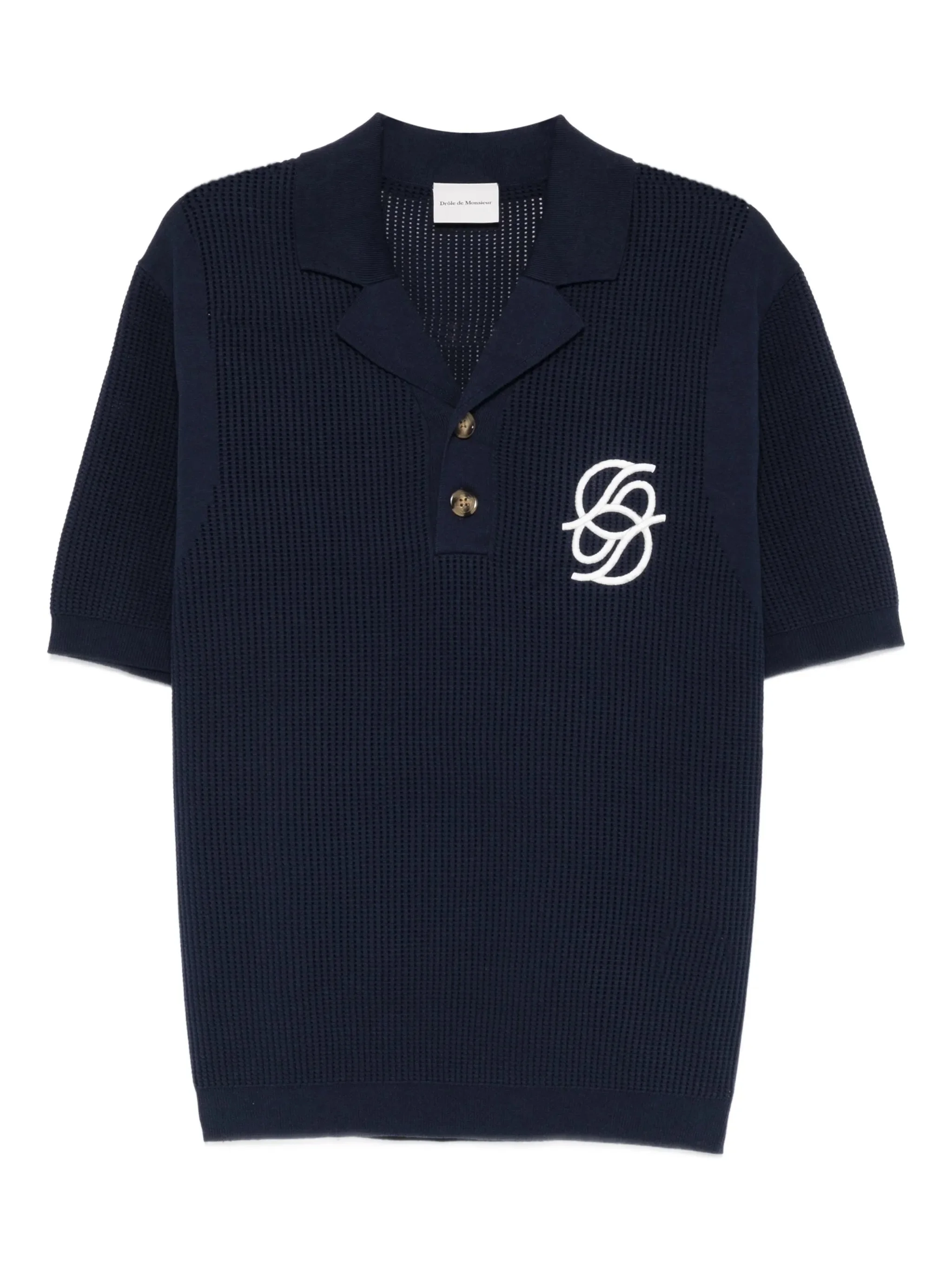 Drole De Monsieur Polo Maille Monogramme Polo Shirt - 1