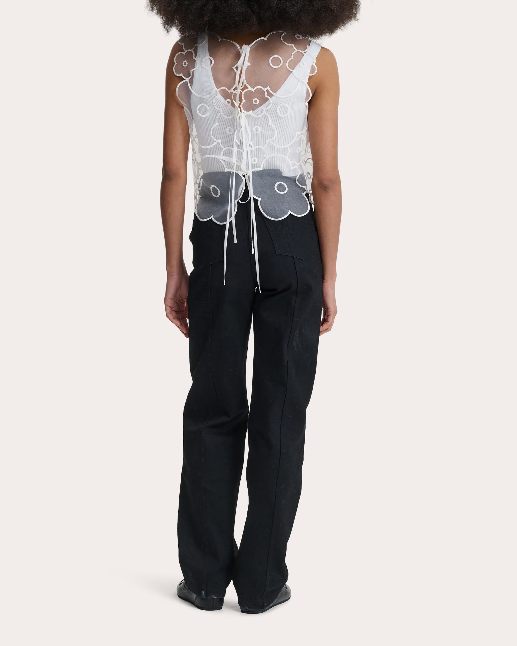 Bliss Embroidered Floral Straight-Leg Jeans - 2