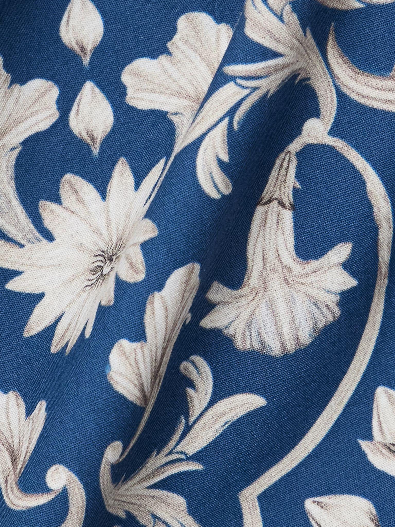 Lima Ribbons tiered floral-print cotton mini dress Navy - 4