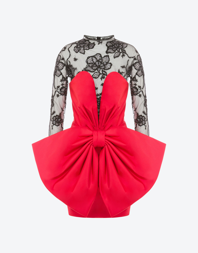 PUNK COUTURE TAFFETA AND TULLE DRESS WITH BOW 1