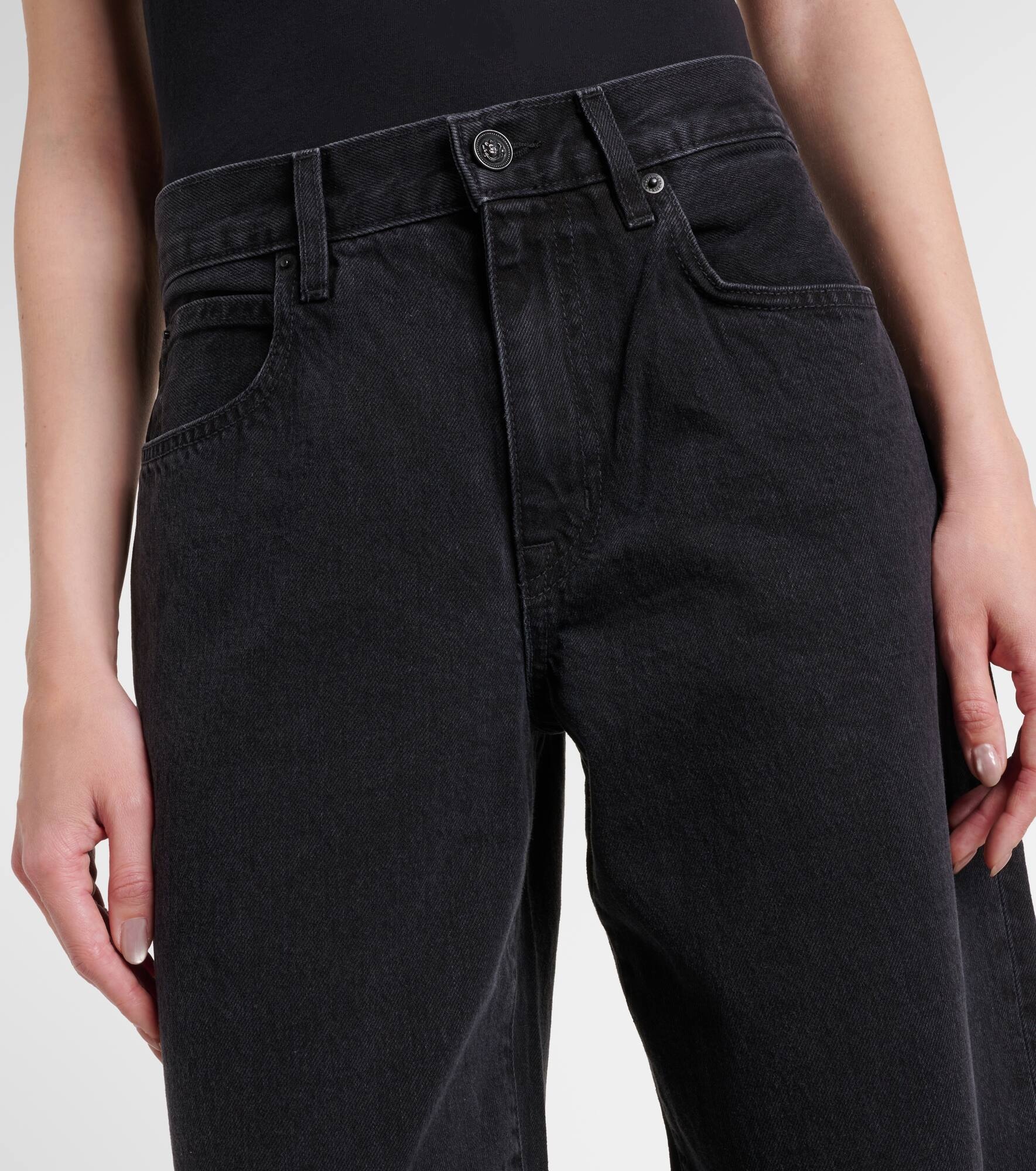 Tess Long high-rise barrel-leg jeans - 4