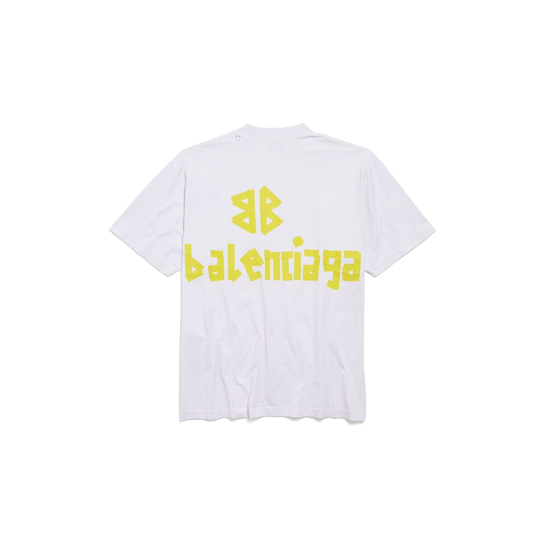 Tape Type T-shirt Medium Fit in White - 7
