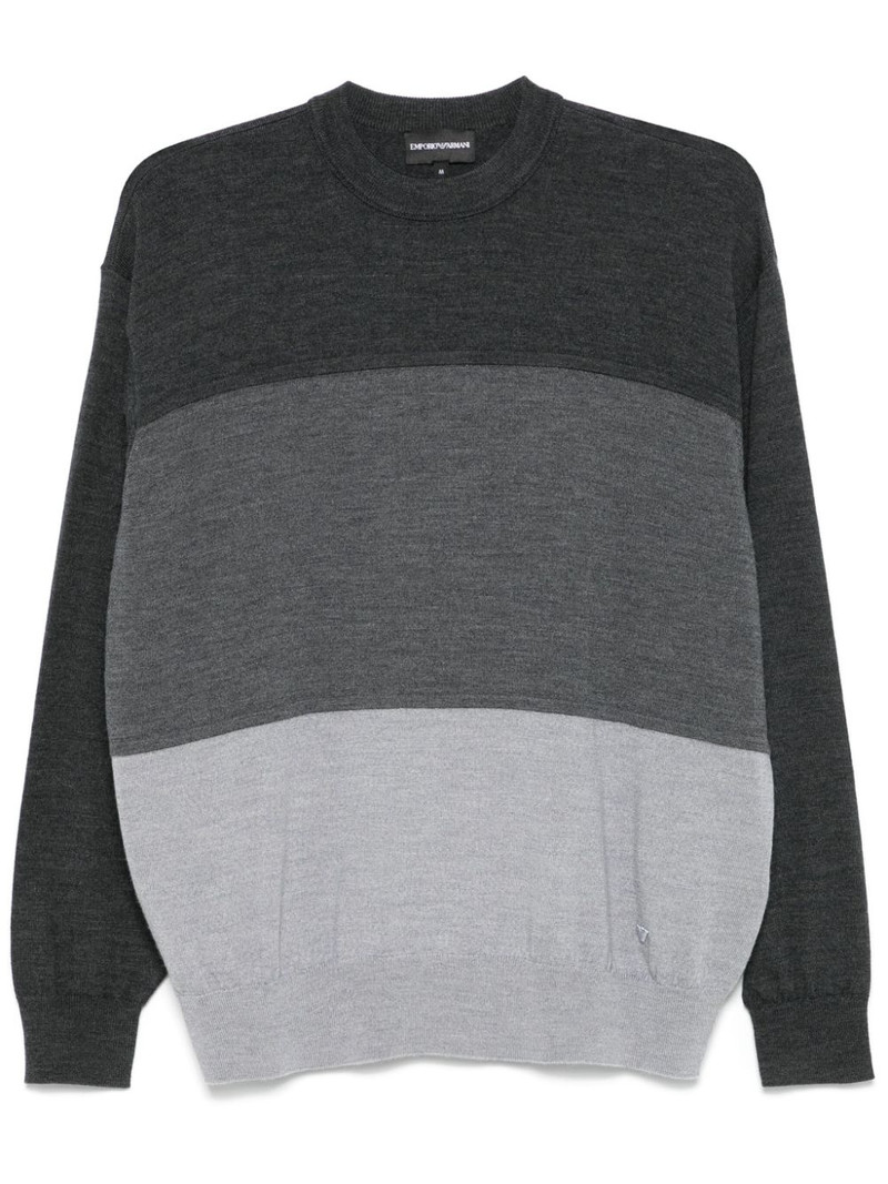 colour-block sweater 1