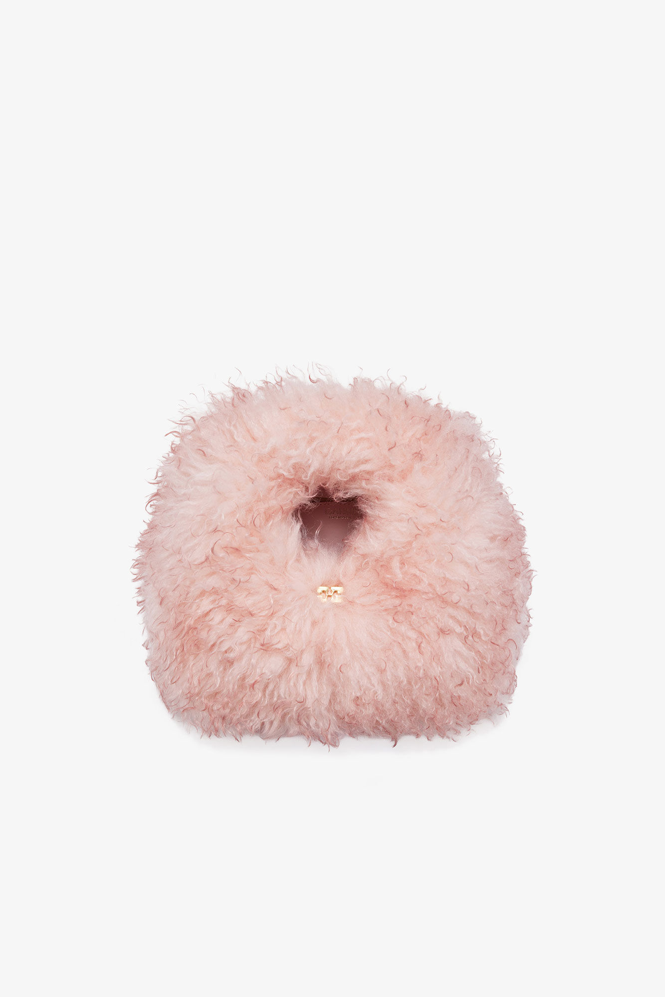 PINK FUR MINI HOBO BAG - 3