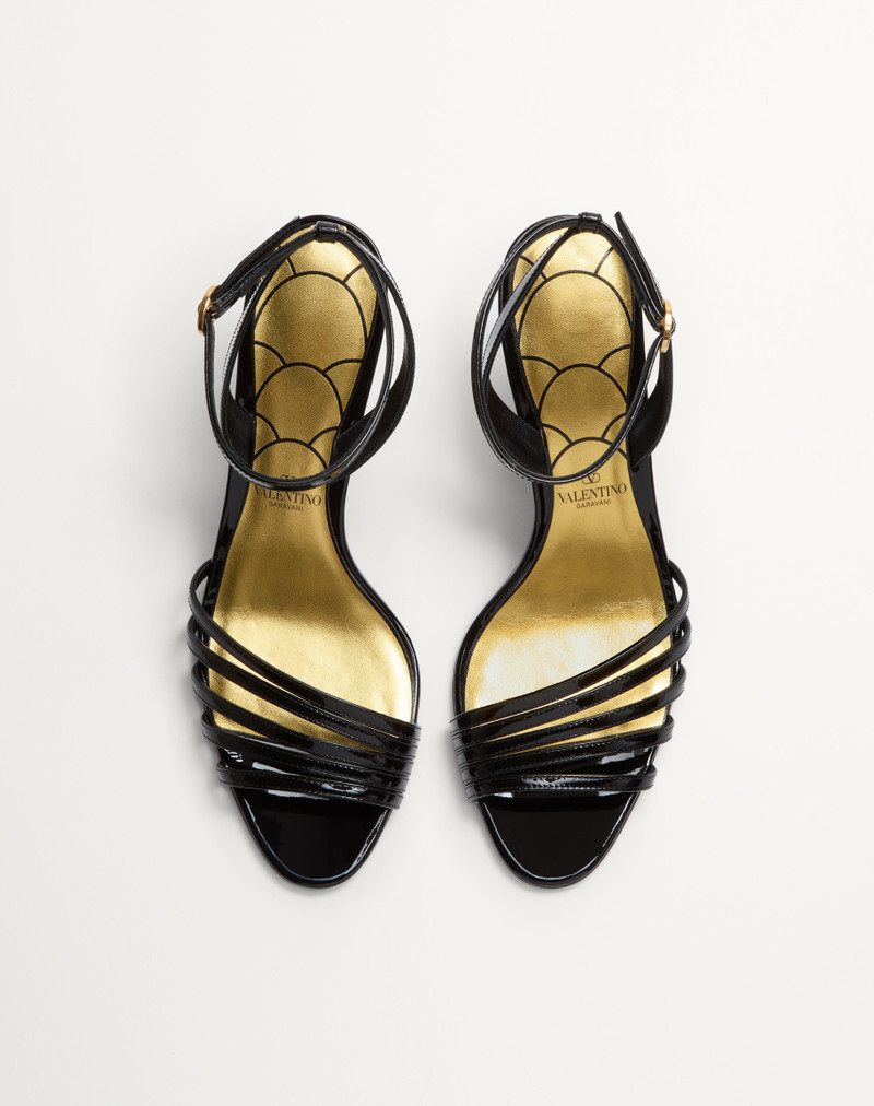 LADYCRUSH PATENT LEATHER SANDAL WITH CRYSTALS 85MM 5