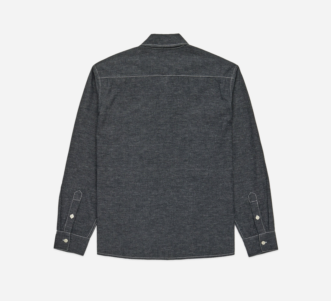Utility Shirt - Black Chambray - 2