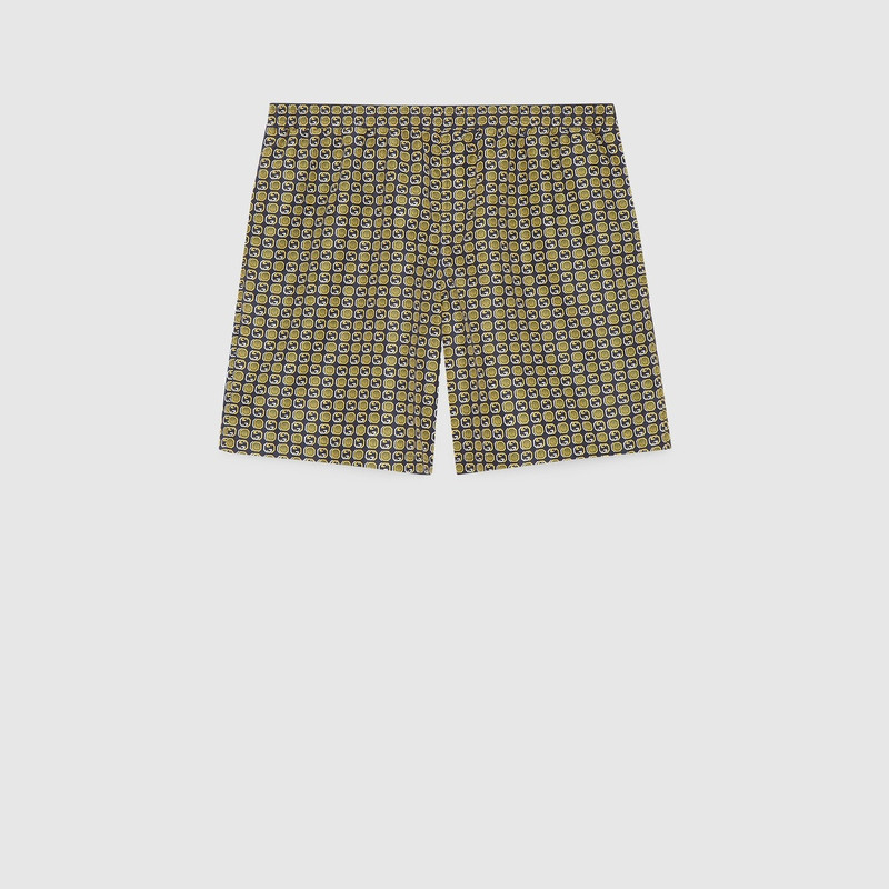 Interlocking G print nylon swim shorts 1