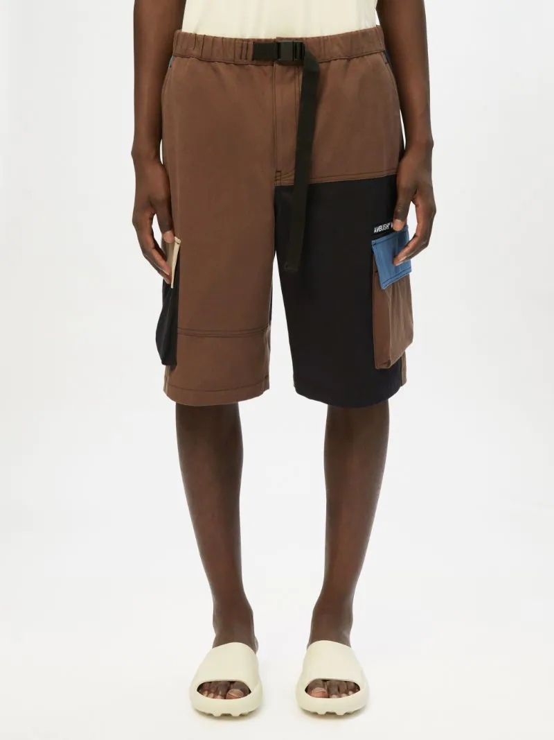 PANELLED CARGO SHORTS - 3