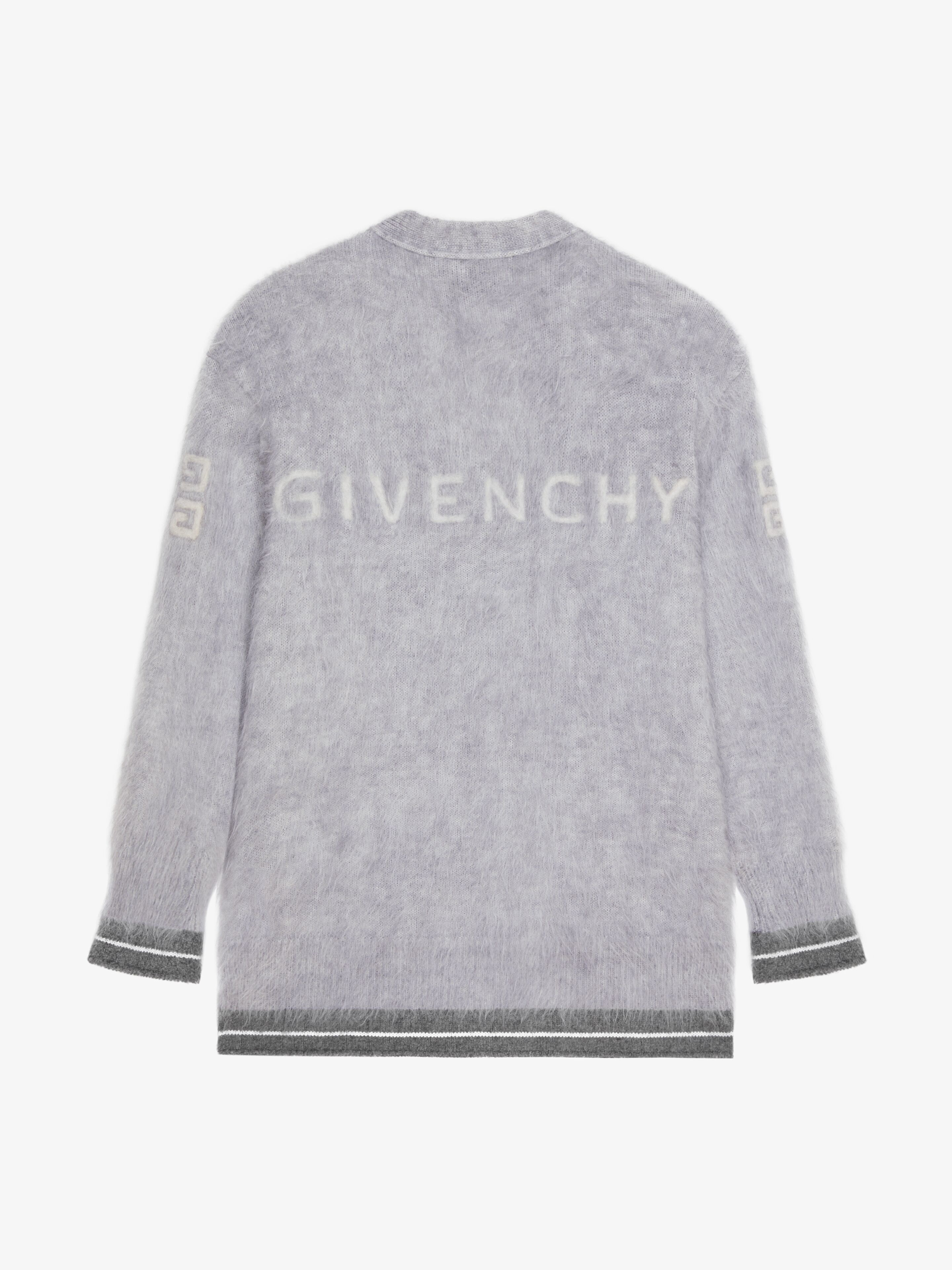 CARDIGAN IN GIVENCHY 4G BRUSHED MOHAIR - 5