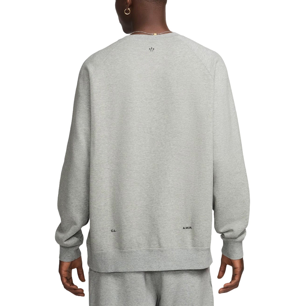Nike x NOCTA Fleece CS Crewneck Sweatshirt 'Grey' FN8160-063 - 2