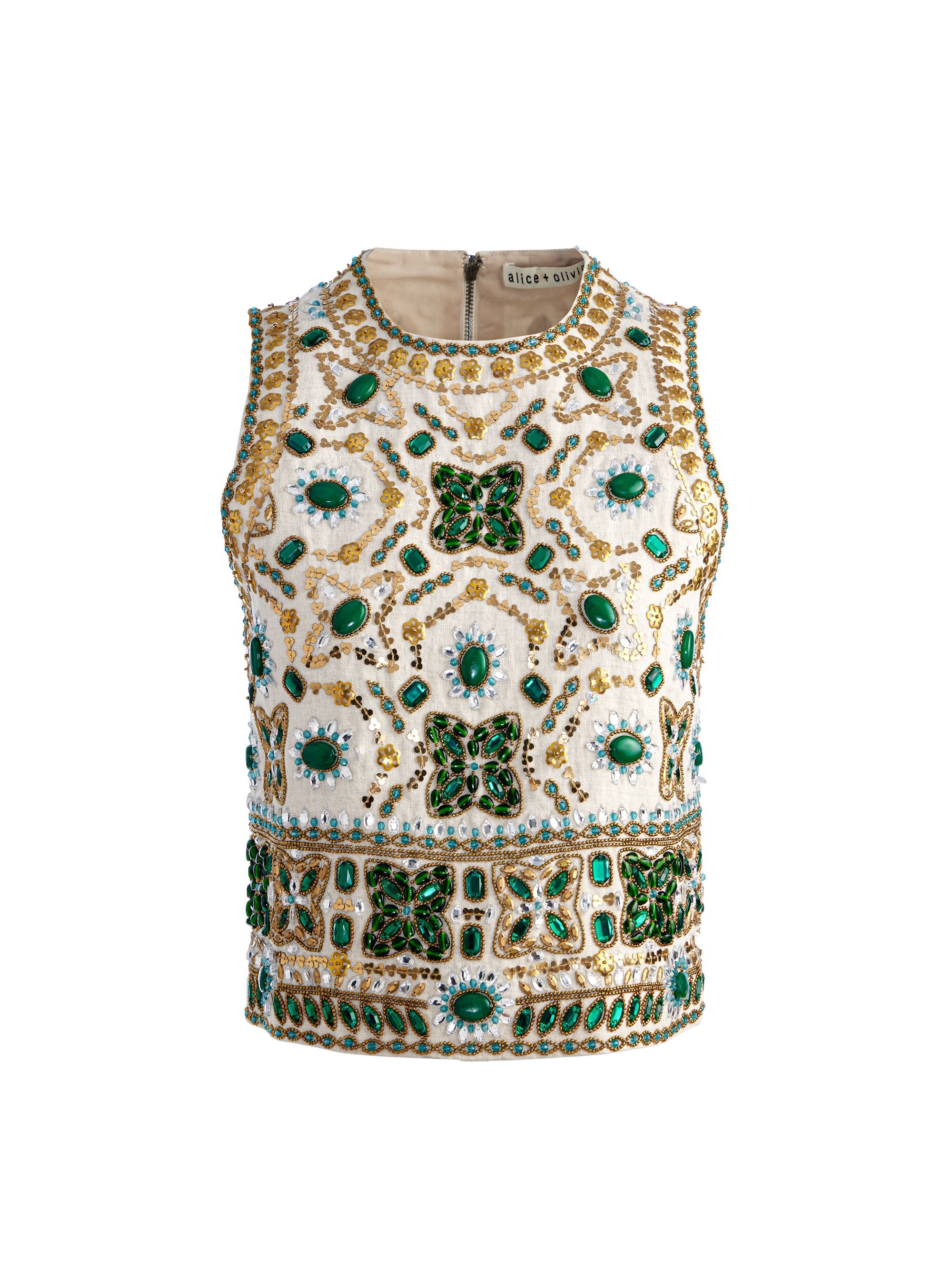 AMAL EMBELLISHED TANK - 7