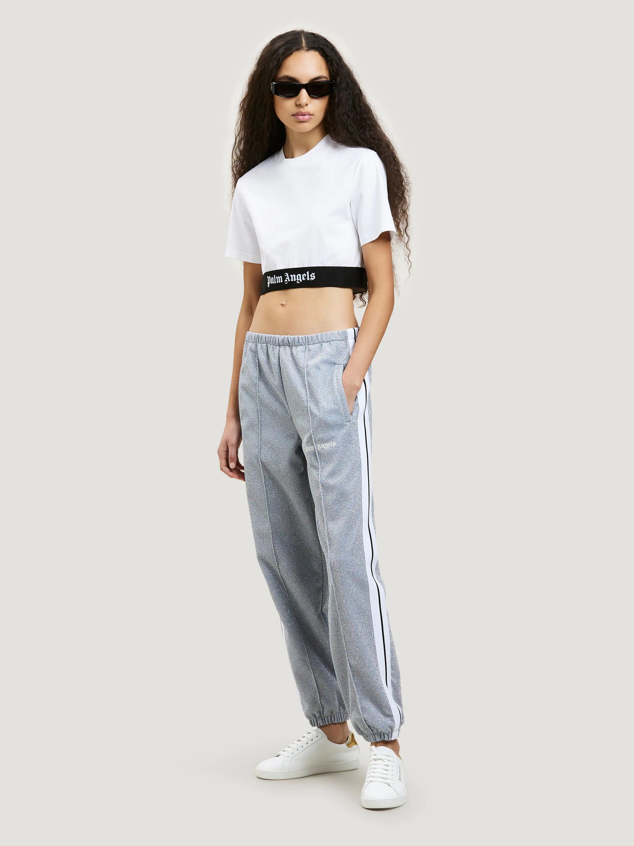 GLITTERED TRACK PANTS - 2