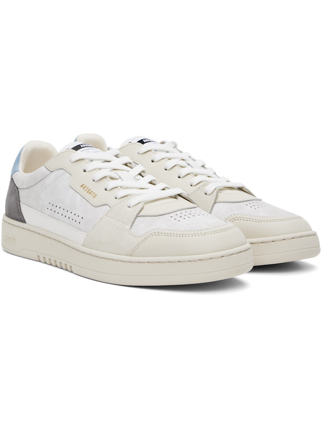 Gray & Off-White Dice Lo Sneakers - 4
