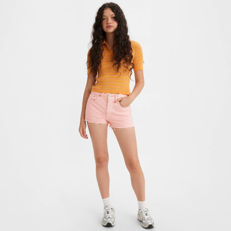 Levi's 501® HIGH RISE WOMEN'S COLORED DENIM SHORTS outlook