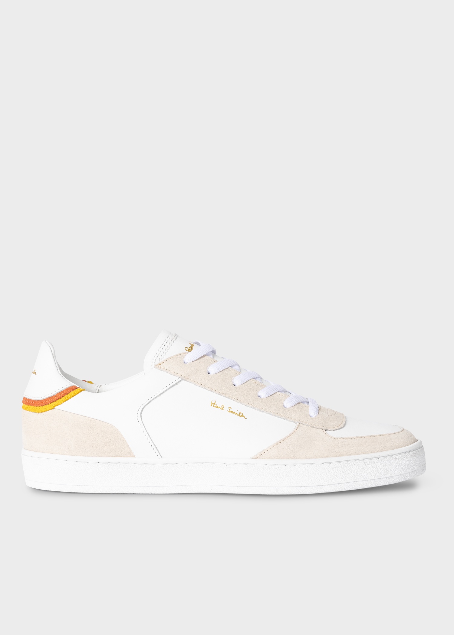 White Leather 'Destry' Trainers - 1