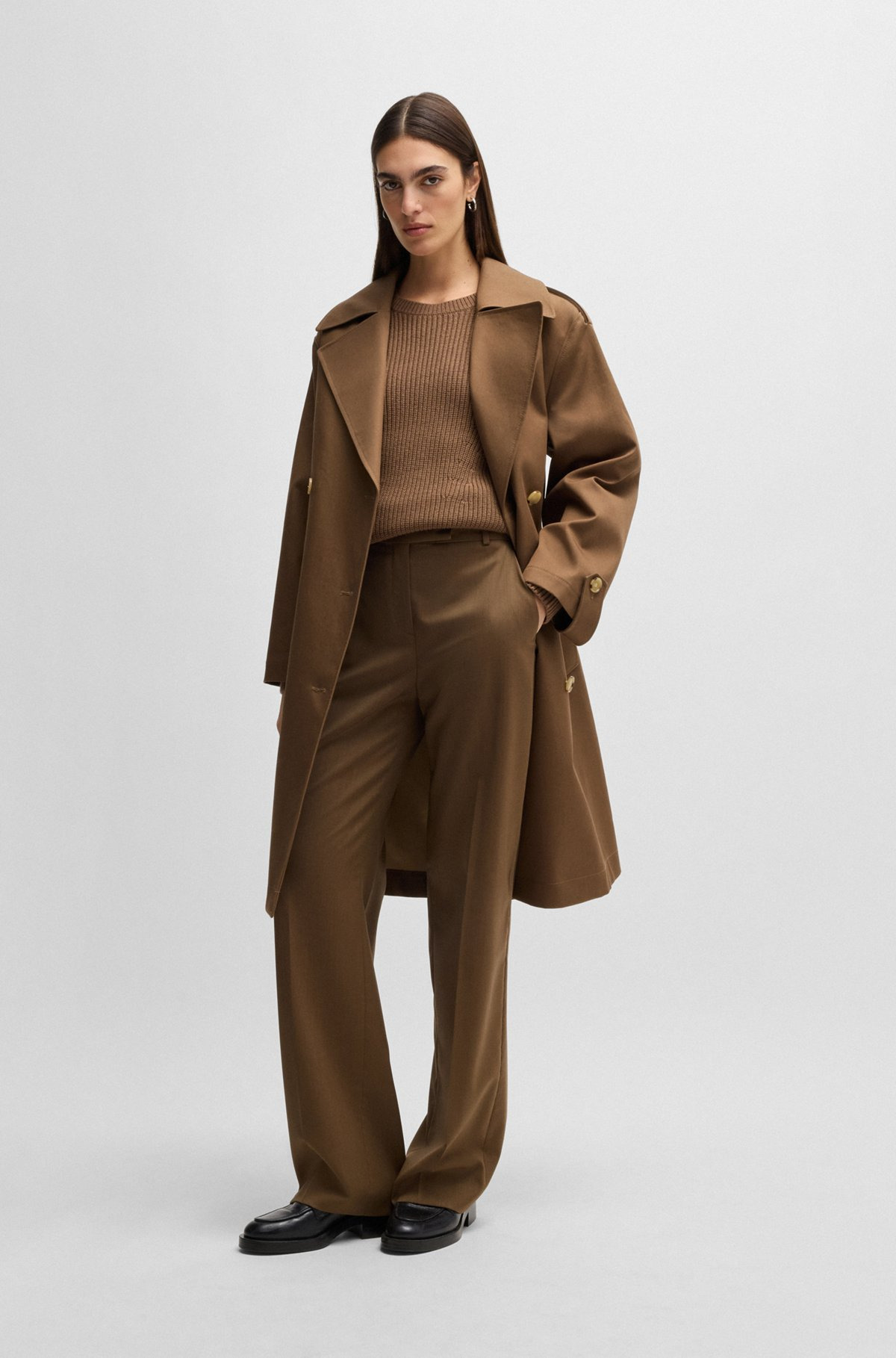 STRAIGHT-LEG TROUSERS IN WOOL - 3