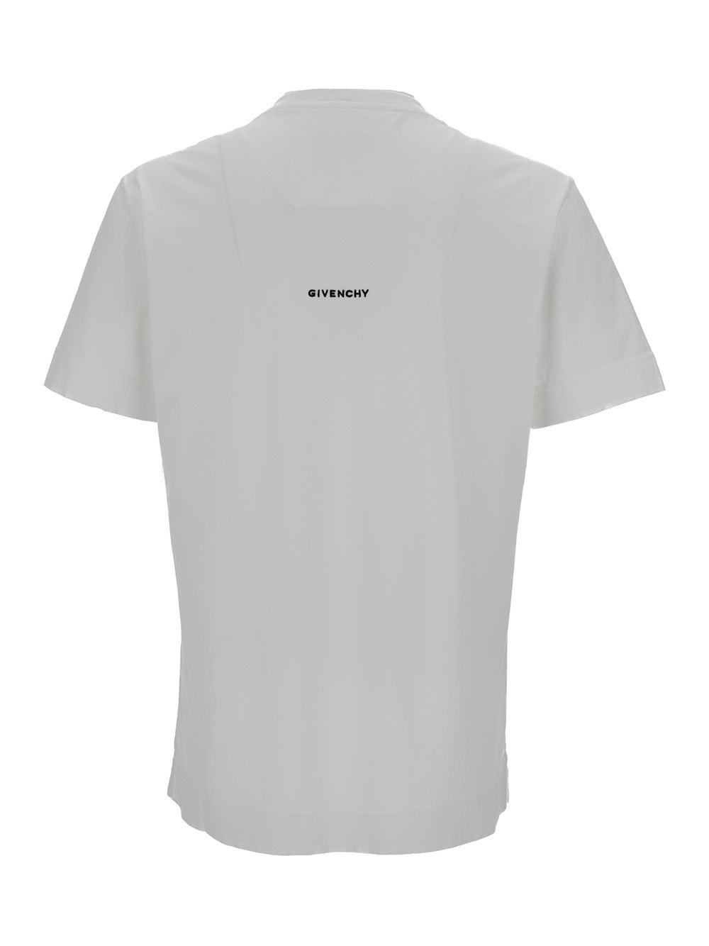 Givenchy Men White Crewneck T-Shirt With 4G Print In Cotton Man - 3