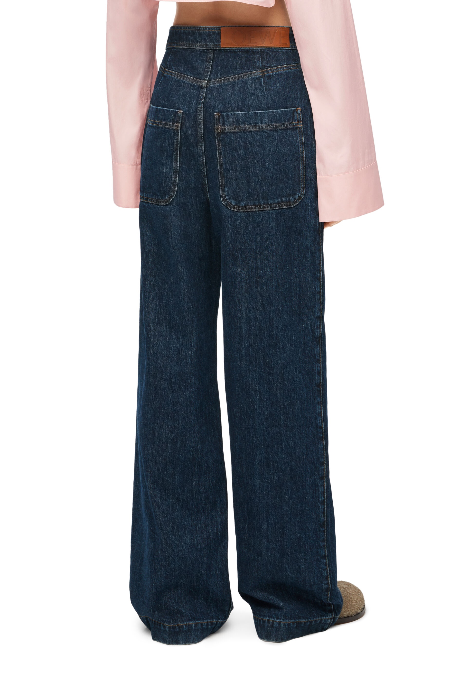 High waisted jeans in denim - 4