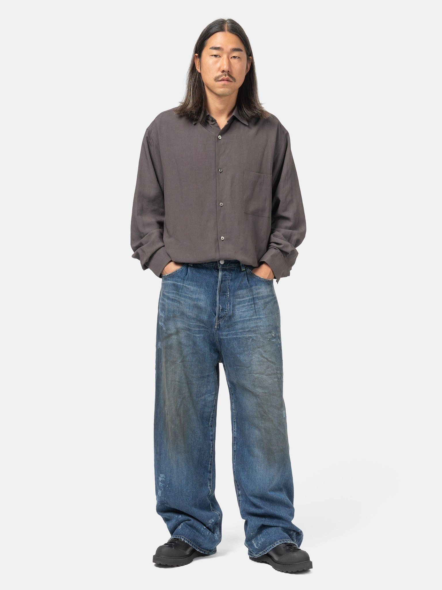 Baggy Denim Jeans Indigo - 2
