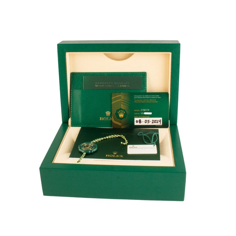 Ladies Rolex Datejust Ref 278274 Black Dial - 4