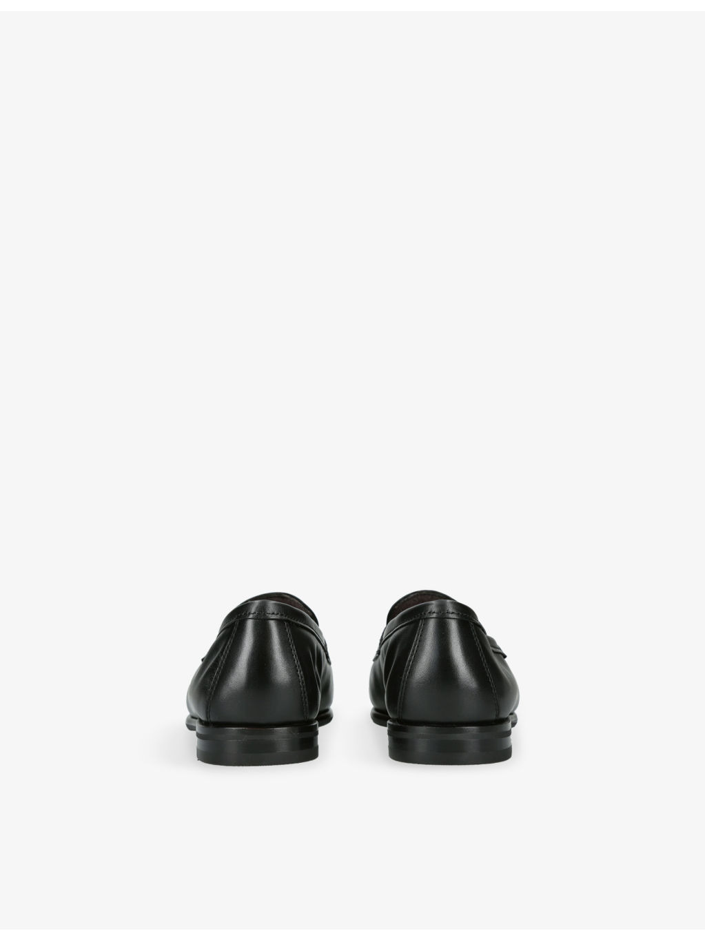 Carlo Cashmere And Leather Penny Loafers - 4