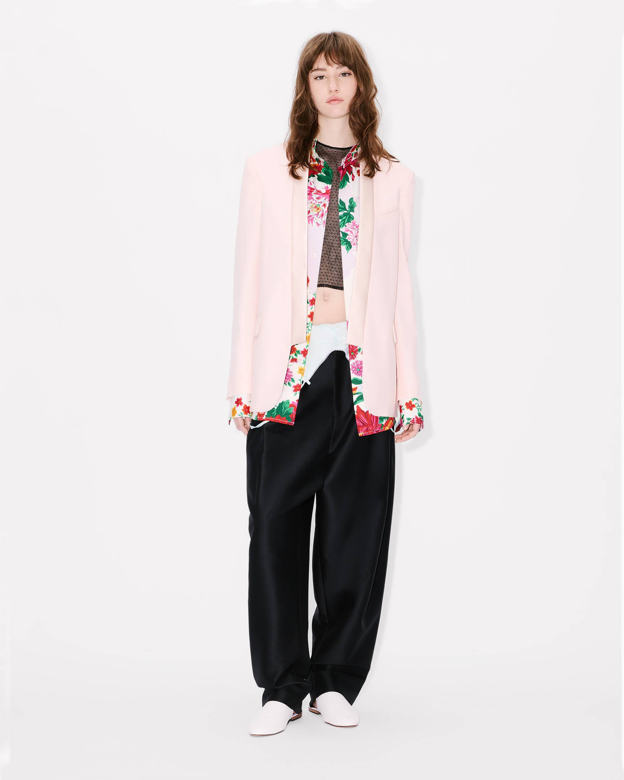 Kimono blazer in virgin wool - 3