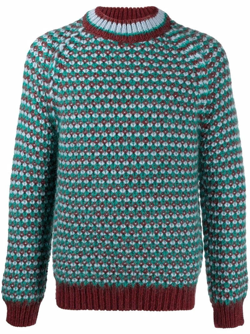 patterned-knit jumper 1
