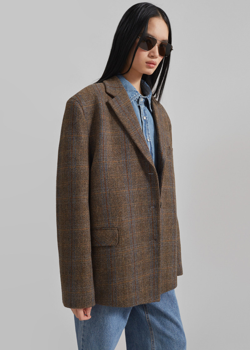 Arundel Plaid Wool Blazer - Multicolor 4