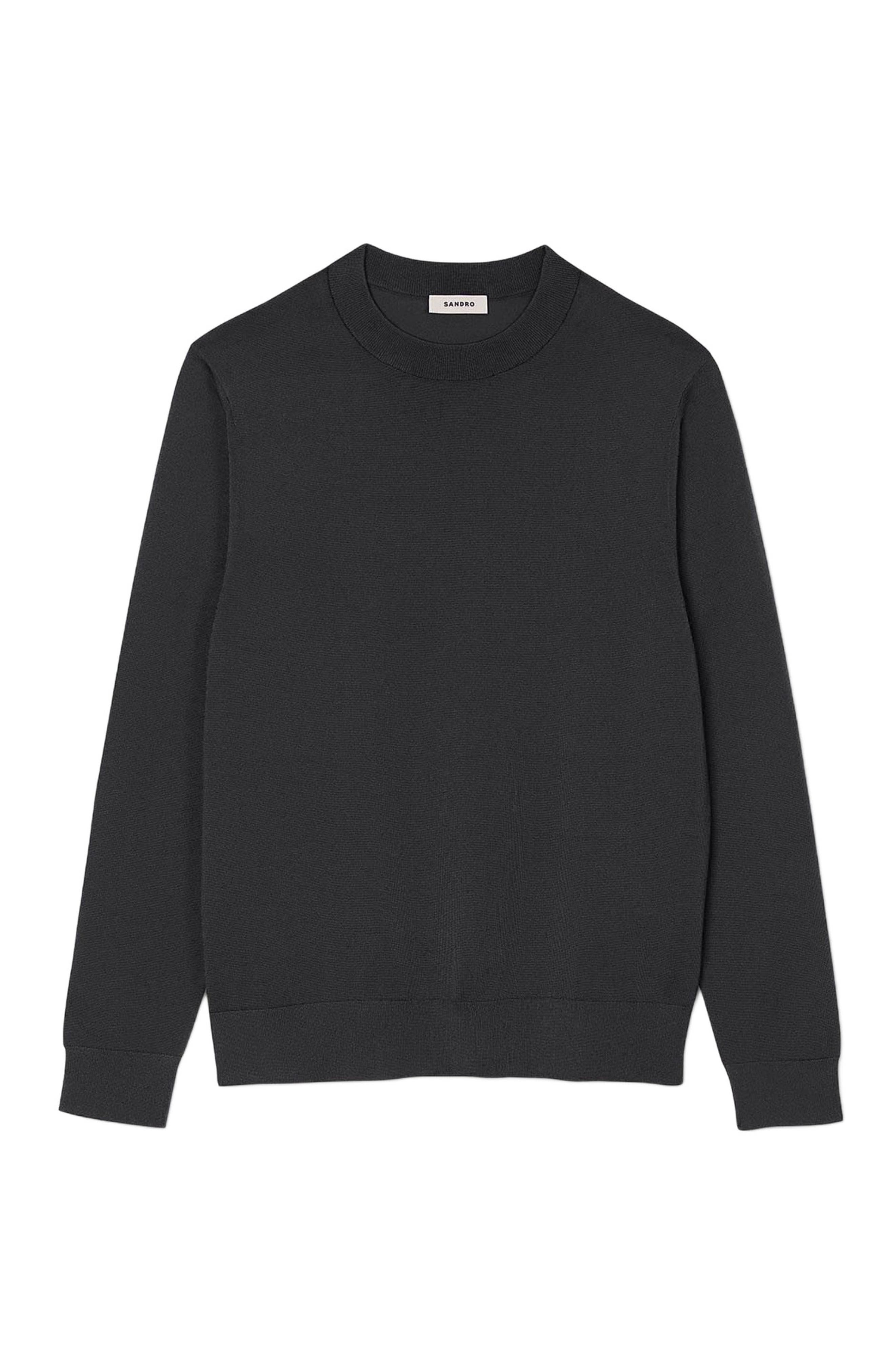 SANDRO Fine knit sweater in Dark Kaki. at Nordstrom - 5