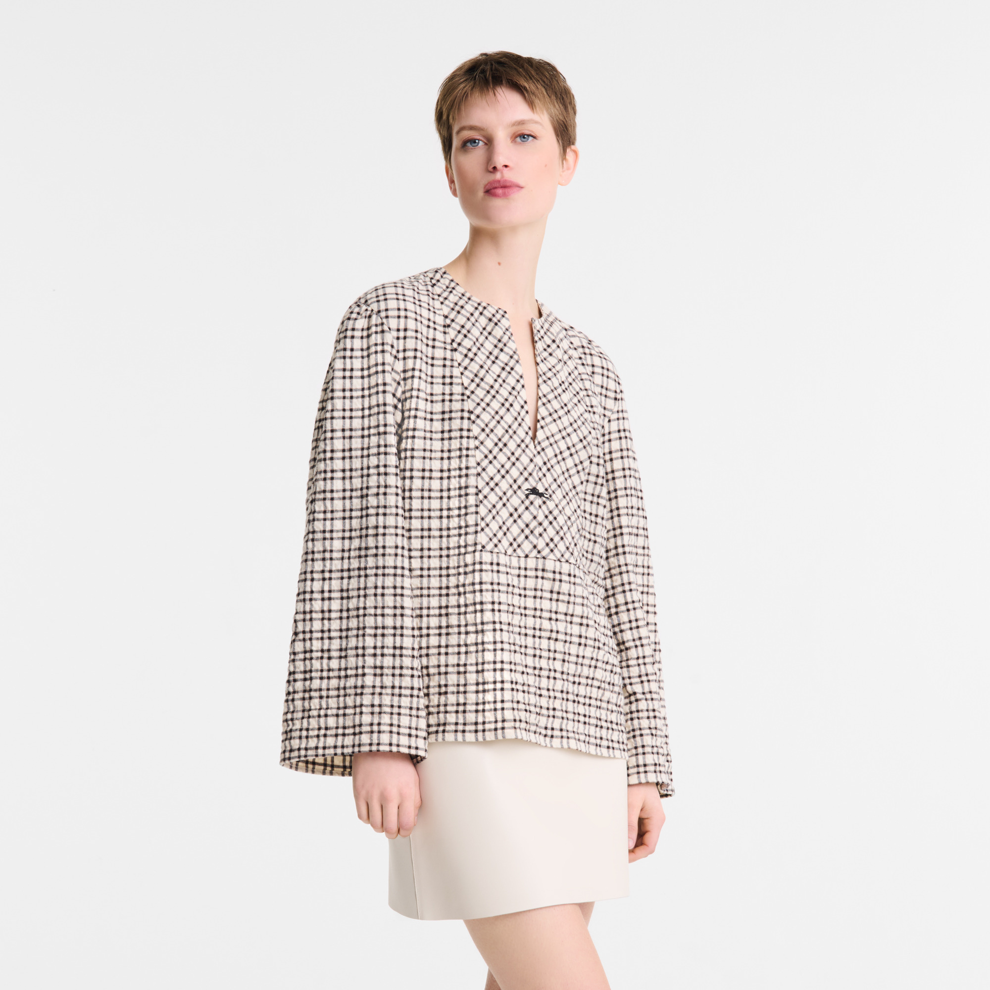 Blouse Ecru - Jacquard cotton - 4