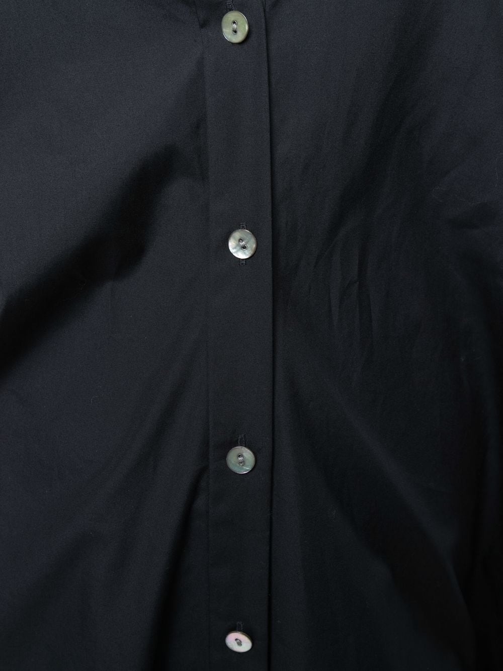 fitted cotton shirt dress - 9