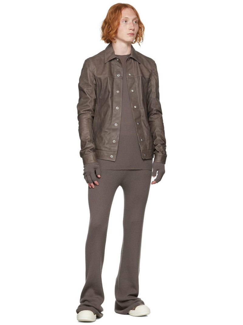 Rick Owens Gray Strobe Lounge Pants outlook