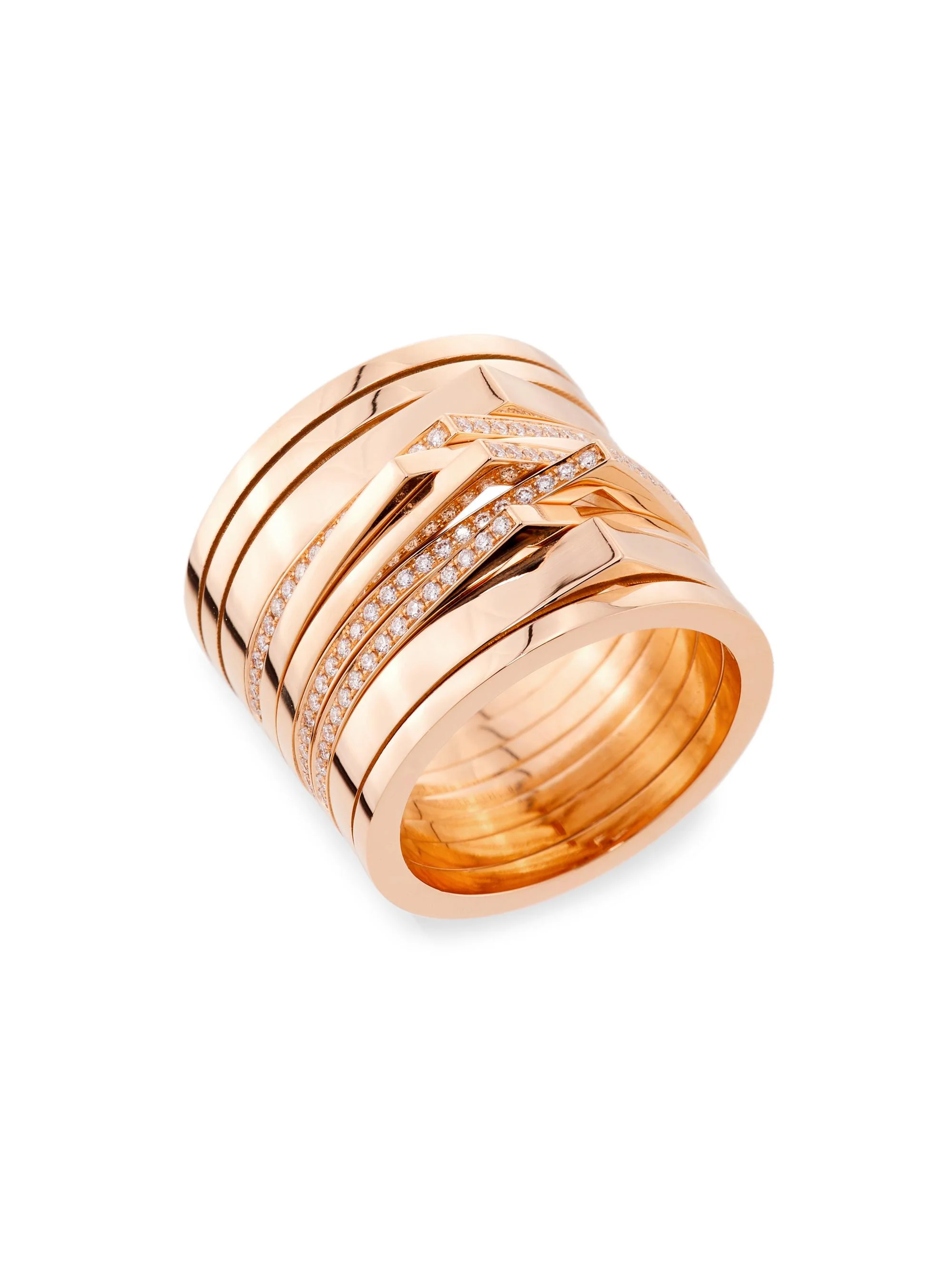 Women's Antifer 10 Years 18K Rose Gold & 0.35 TCW Diamond Ring - Rose Gold - 1