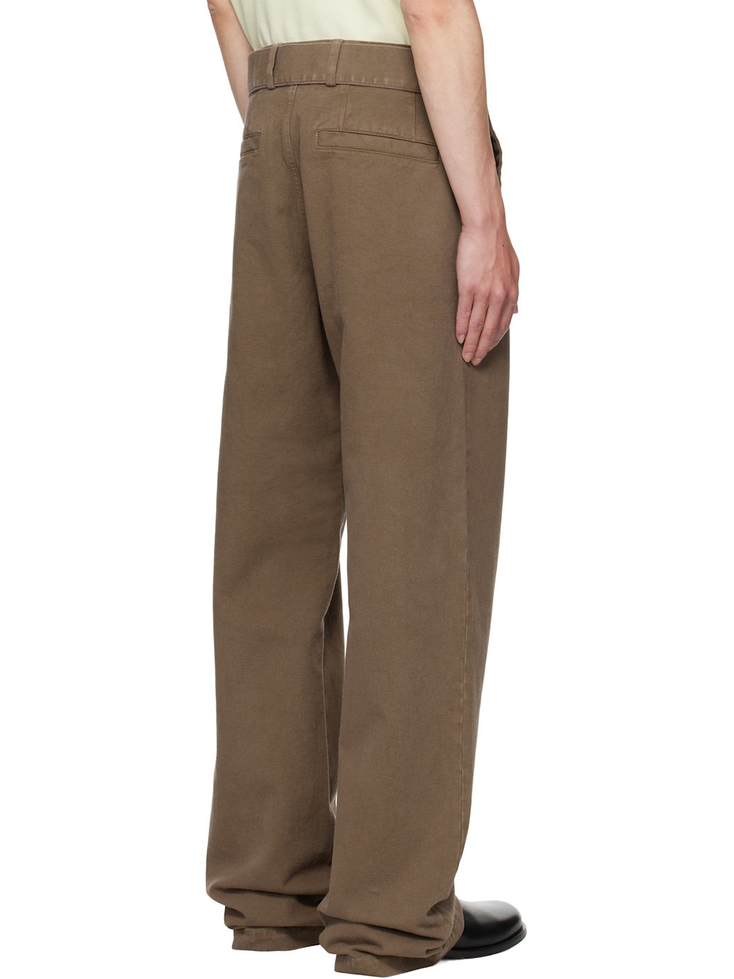 Brown Overdyed Sailor Trousers - 3
