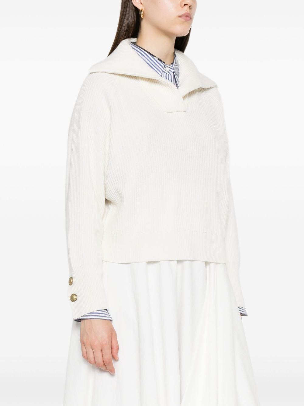 ribbed-knit sweater - 3