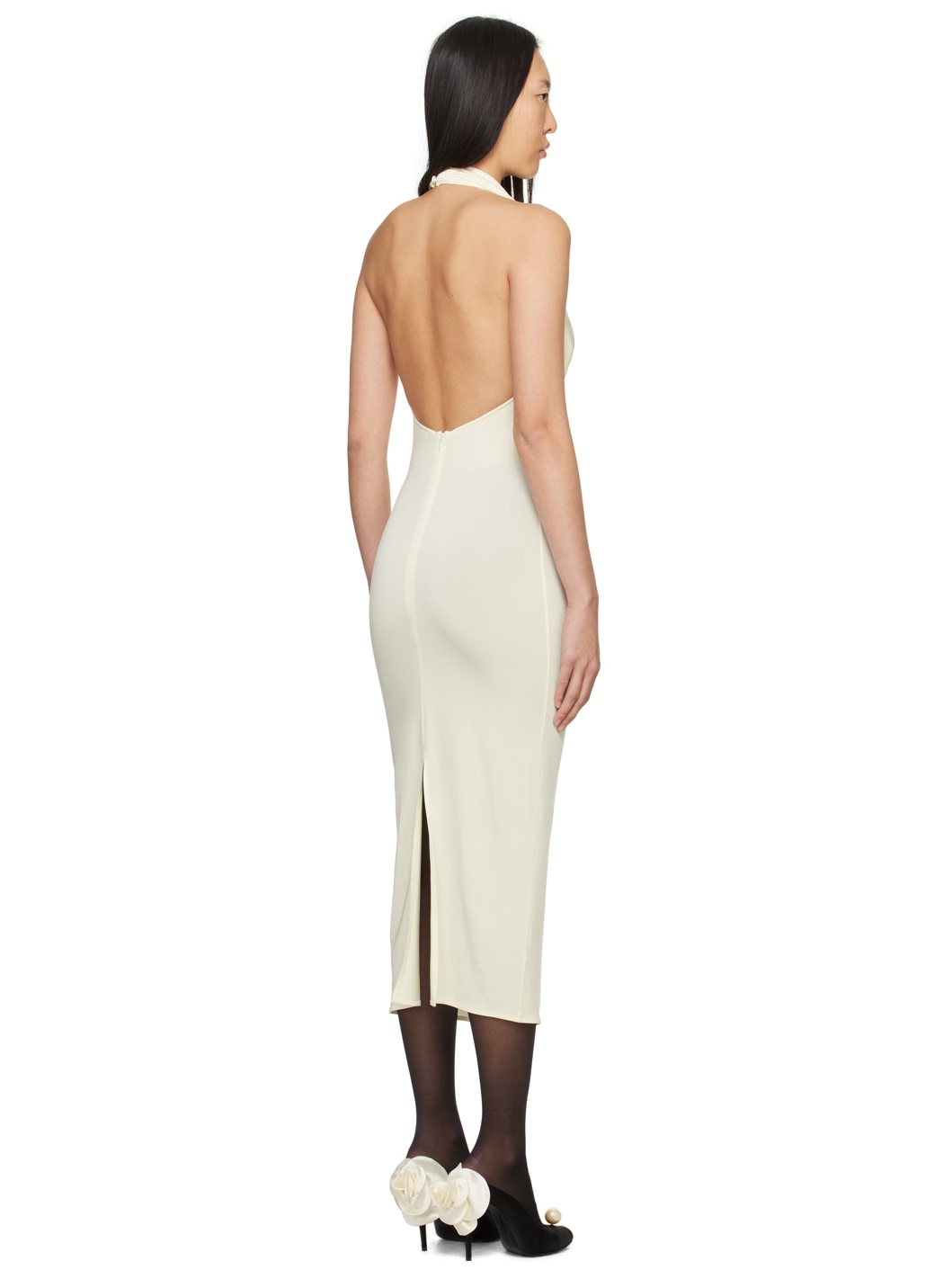 Off-White Cowl Midi Dress - 3