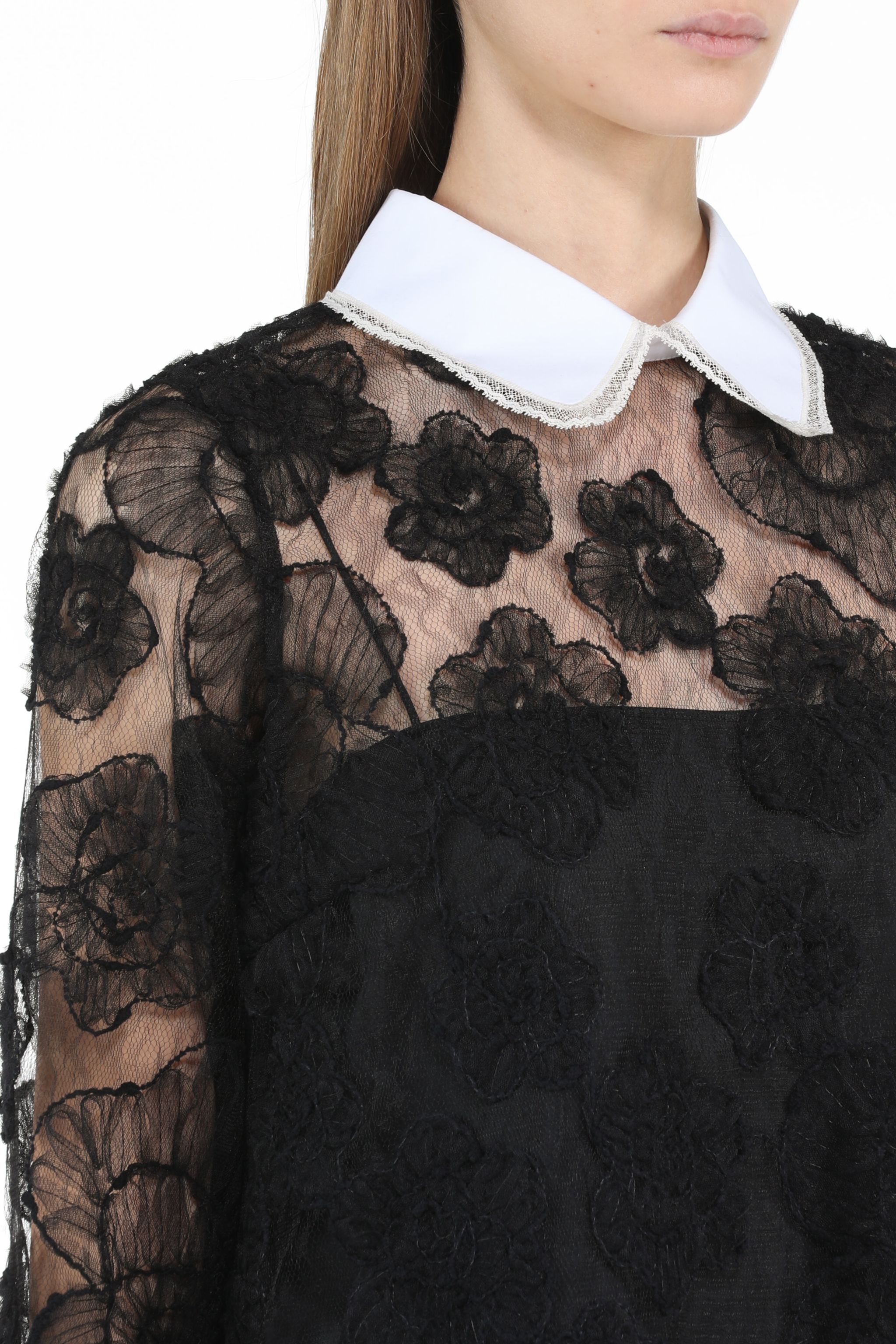 FLORAL-EMBROIDERED DRESS - 4