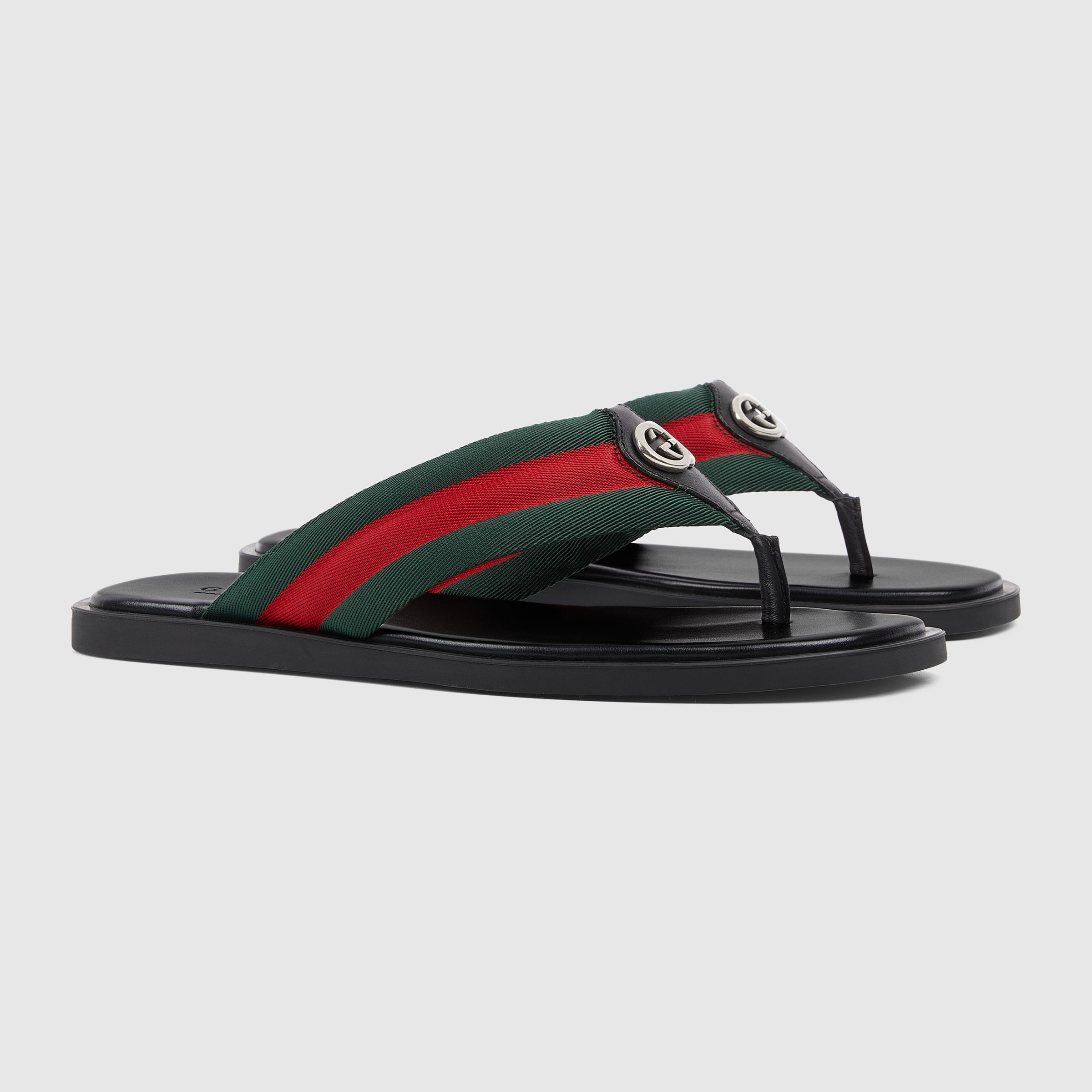 Men's thong sandal with Interlocking G - 2