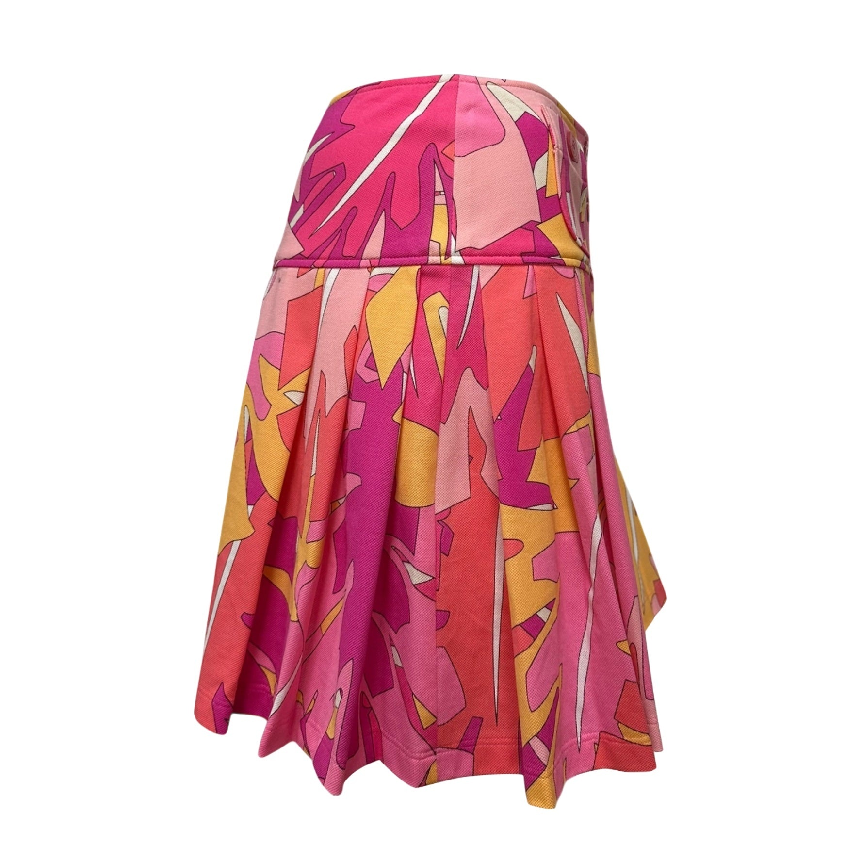 EMILIO PUCCI Spring Summer 2007 Leaf Print Pleated Mini Skirt - 3