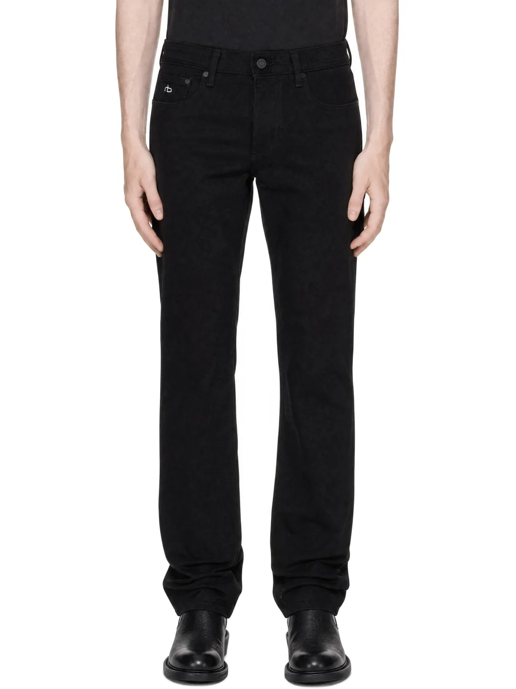 Black Fit 4 Straight Jeans - 1