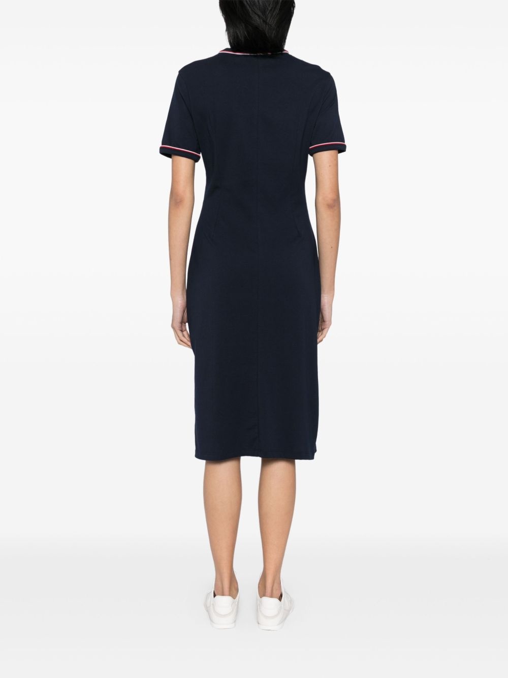 trimmed jersey dress - 4